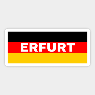 Erfurt City in German Flag Sticker